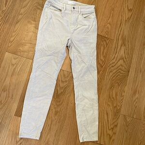 Loft curvy high waist corduroy curvy skinny pants